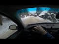 Drifting up an icy hill