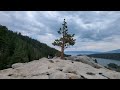Beautiful Sierra Nevada mountain view from Lake Tahoe