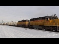 (HD) FULL POWER From STOP! GREAT SOUND! (EMD) SD40-2's