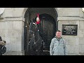 TOURIST FILMS THESE IDIOTS HARASSING THE KING'S GUARD - EVEN THE HORSES HAVE HAD ENOUGH!