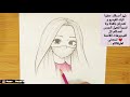 Animw girl drawing