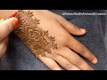 Beautiful stylish Elegant back hand mahendi digain| Letest floral Henna Digain||#youtubevideo #viral