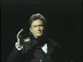 Johnny Cash performs 