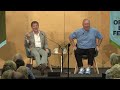 Sean Tuohy and Michael Lewis in conversation at the New Orleans Book Festival