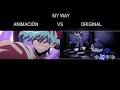 FNF  My Way - Animación vs Original