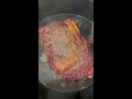 Perfectly seared ribeye steaks