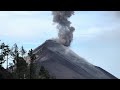 Witness Filming Fuego Volcano Erupt