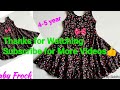 One Piece Umbrella Cut Baby Frock Cutting and Stitching very simple