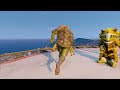 Jumping 30 Popular Heroes From Different Universes (GTA 5 the Highest Point)