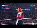 Becky Lynch Woman Worlds Champion entrance