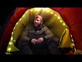 WINTER CAMPING - SNOW AND RAIN - TUNNEL TENT