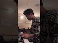 SB19 Josh playing piano during tiktok live in Edmonton, Canada