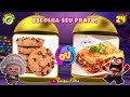 🤬🍽️🤢 ESCOLHA SEU PRATO 🍔🍽️🍕 EDIÇÃO DIVERTIDA MENTE | Escolha a Melhor Comida! #dinoquiztopia #quiz