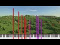 Tau, the song with 6.283 million notes but its note blocks [4K 60FPS]
