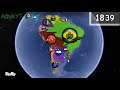 SOUTH AMERICA HISTORY! using Google Earth Countryballs