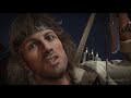 MK11 Rambo Scares DC Super Villains With Knife Mortal Kombat 11 Gameplay