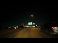 Houston, TX. 8K - night drive around the 610 loop from downtown