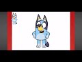 How to draw bluey the puppy