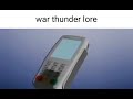 war thunder lore