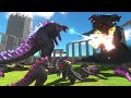 Legendary Godzilla War - Growing Evolved Godzilla vs Mechagodzilla, Size Comparison Godzilla