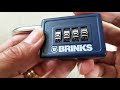 BRINKS 4 Digit Combo Pad Lock + How To Resetting Code!