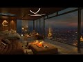 Paris Night Jazz in Summer | 4K | Cozy Bedroom | Relaxing Jazz Music for Sleep, Study, Focus, Work