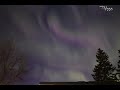 Northern Lights Time Lapse West Edmonton