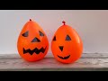 Ballon citrouille lesté avec une bille 🎃Weighted Balloons 🎈 Décoration facile Halloween