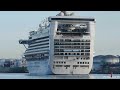 Caribbean Princess cruise ship in Klaipeda port