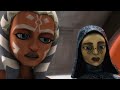 Clone Wars - Anakin's Vader comes out when he tries to save Ahsoka & Barriss
