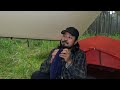 BEST HEAVY RAIN VIDEO 4‼ SOLO CAMPING IN HEAVY RAIN AND THUNDERSTORM - RELAXING CAMP