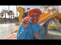 Blippi's Summer Water Slide Adventure | Blippi Painting for Kids  | Moonbug Kids - Art for Kids 🖌️