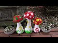 Project Cement craft | Ideas Make Mushrooms Cement With Foot Socks Of Wife | Garden Decoration