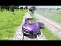 Stop This Train with bugatti and see the ending | BeamNg Drive | CrashChen