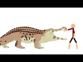 2 Prehistoric Crocs Vs Human