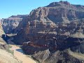 Looking over a 1000-foot cliff at Lower Grand Canyon