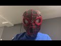 My miles morales spider man mask and web shooter that you can make at home