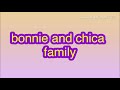 Bonnie and chica family ( not the mama )