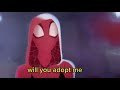 will you adopt me- ||spider man across the spider verse|| spoilers!