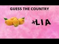 Guess The Country By Images emojis and words