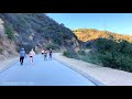 [4K] Runyon Canyon Hiking Trail - Los Angeles California USA Walking Tour Treadmill Workout Exercise