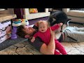 Pretending To Faint In Front Of My Dogs And Baby! (Cutest Reactions Ever!!)