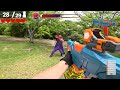Nerf War | Amusement Park Battle 83 (Nerf First Person Shooter)