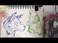 ASMR watch me draw, breathe, enjoy the silence 🌞🦜| full process, no music, no talking