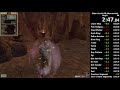 Morrowind Any% speedrun in 2:47 IGT