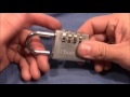 (picking 206) Master 4-wheel combination padlock opened - fuzzy decoding method - thanks to Ulrik