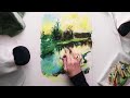 ASMR | Landscape Drawing with Pastels, soothing sounds (No Talking)