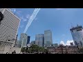 【ブルーインパルス】東京オリンピック開会式当日　東京駅上空を飛行