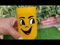 Reuse waste plastic bottle in gardening by making beautiful planters \ hand made free planter ideas