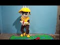 badut boboiboy main pianika sambil joget || badut boboiboy kecil lucu